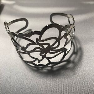 Silver Tone Cuff Bracelet